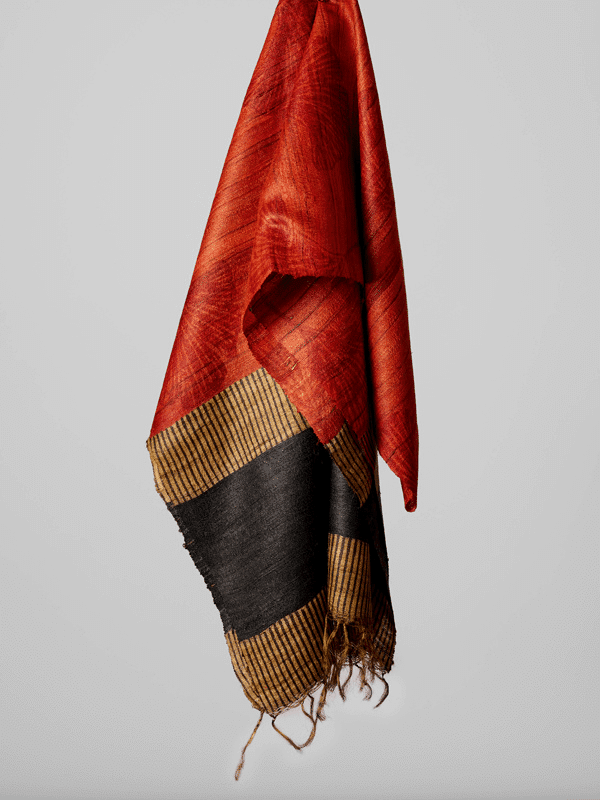 sustainable fashion organic silk scarf