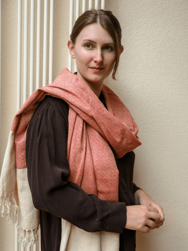 red cotton scarf