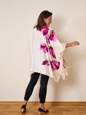 Silk Kimono Fallen Leaf