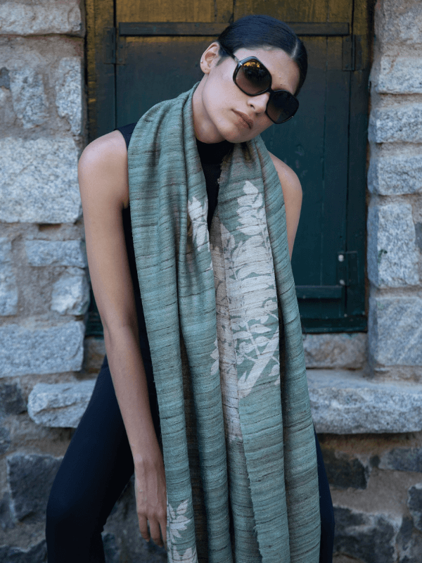 tussar silk scarf kira