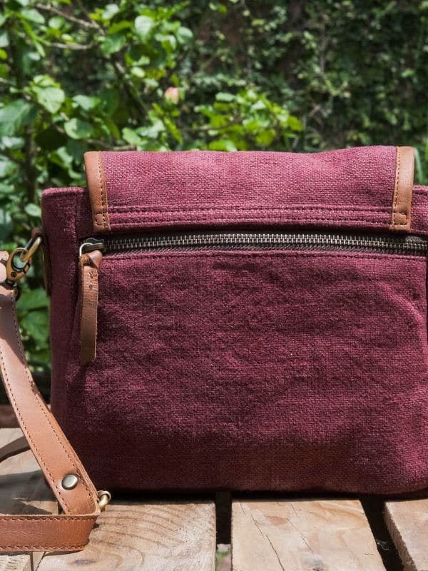 Boo bag in wine and leather