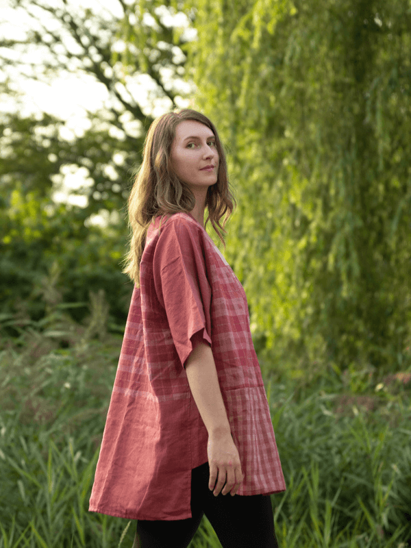 pink cotton kimono