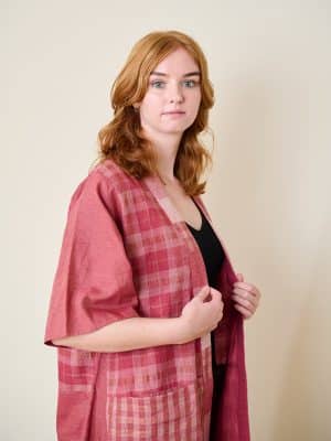 pink cotton kimono